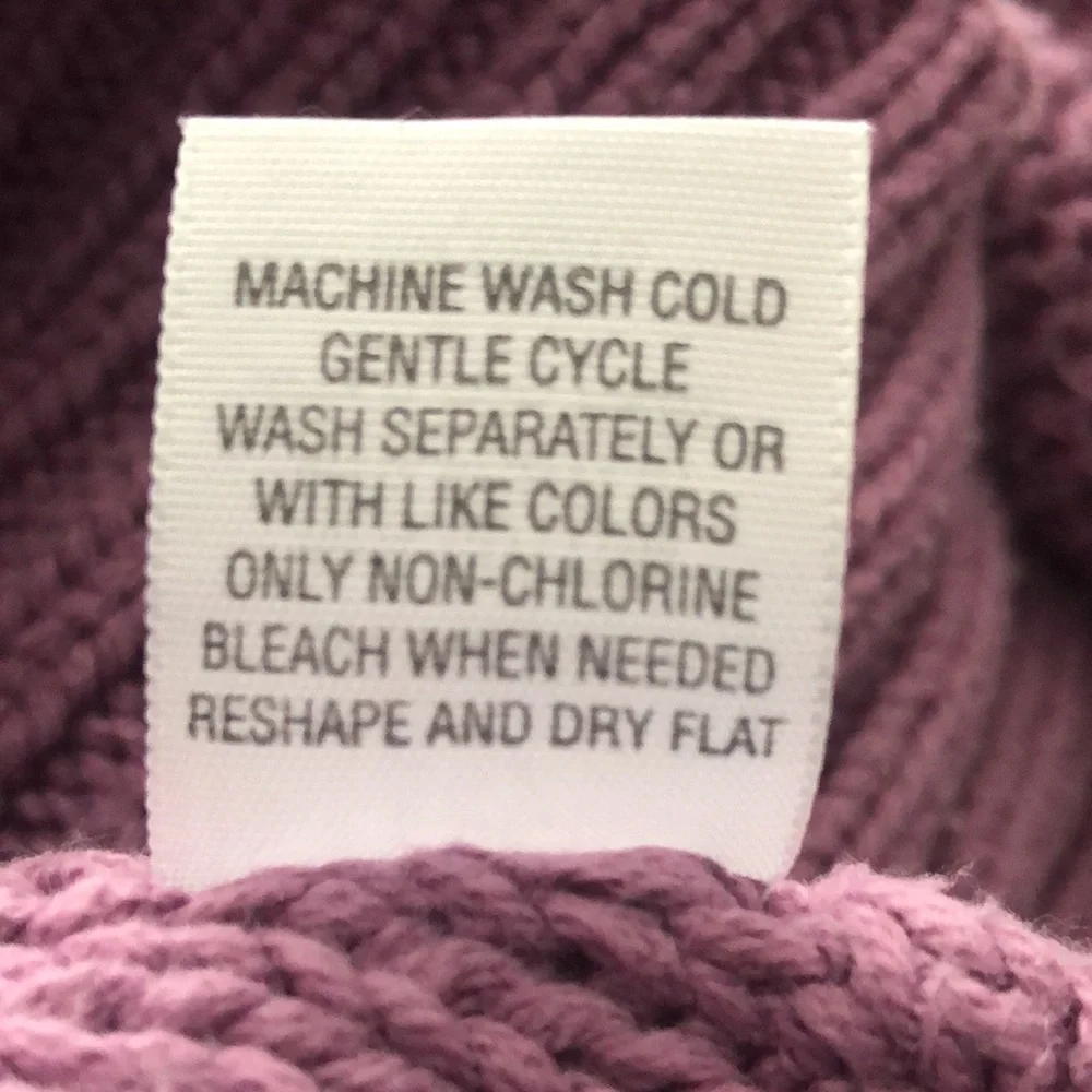 Relativity Lavender Cable Knot Chunky Studded Sweater size Large